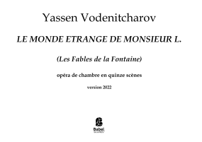 LES FABLES DE LA FONTAINE (Le Monde étrange de Monsieur L.)